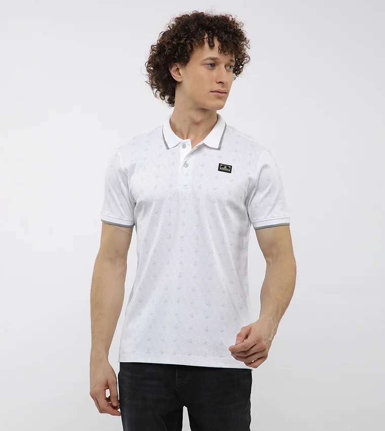 Beverly Hills Polo Club Cube AOP printed polo